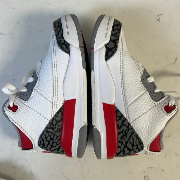 Nike Air Jordan 3 III Retro Fire Red/Wht Cement DM0966-160 Kids Shoes- Size 7C