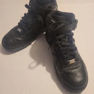NIKE Airforce 1 Mid '07 Hi Top Basketball Shoes Sneakers Black Size 9
