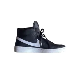 Nike Court Royale 2 Mid Men's Hightop Black Onyx White Swoosh Lounge Sneakers