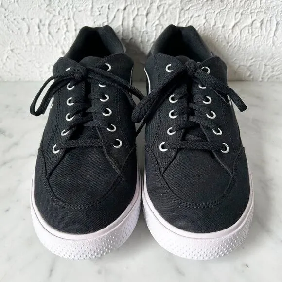 Nike GTS 97 Black Canvas Sneakers Low Top Retro Skateboarding - Men's 7.5