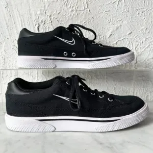 Nike GTS 97 Black Canvas Sneakers Low Top Retro Skateboarding - Men's 7.5