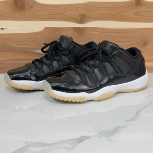 Nike Jordan 11 Retro Low IE Basketball Shoes Black Red Youth Size 7Y/ 8.5 Womens