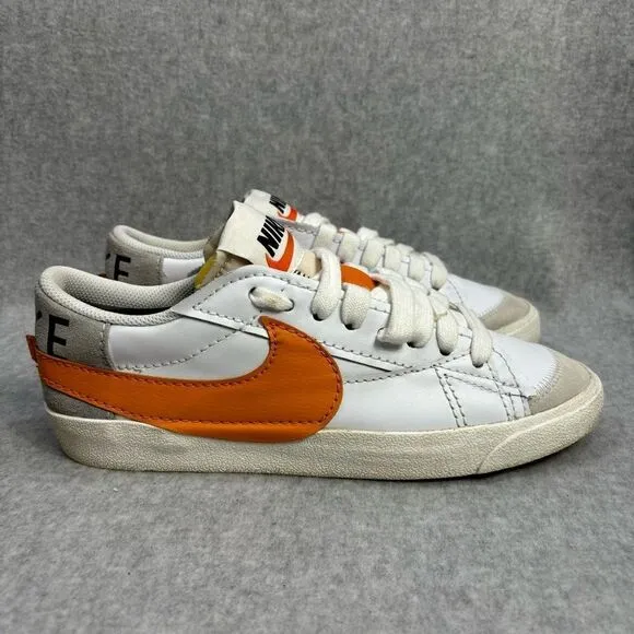 Nike Mens Shoes Size 10 Blazer 77 Jumbo Low Top White &amp; Alpha Orange DN2158-100