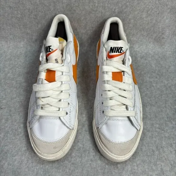 Nike Mens Shoes Size 10 Blazer 77 Jumbo Low Top White &amp; Alpha Orange DN2158-100
