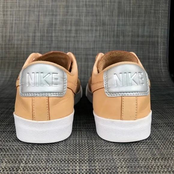 Nike Wmns Blazer Low 'Bio Beige Leather Sneakers Shoes AA1557-200 Size 6.5