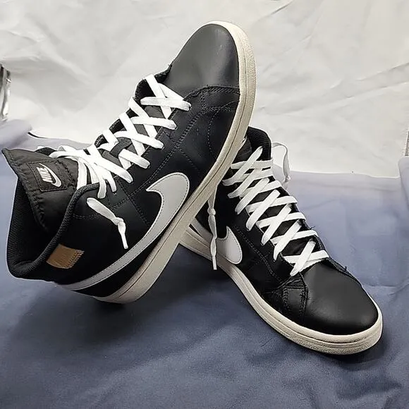 ●NIKE●STYLE : COURT ROYAL 2 MID SNEAKERS IN BLACK ⚫️ IN GUC MENS 11.5 ☆AWESOME☆