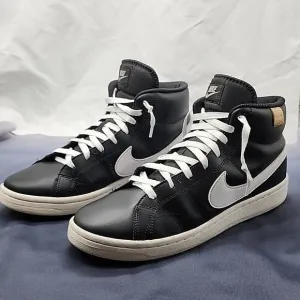 ●NIKE●STYLE : COURT ROYAL 2 MID SNEAKERS IN BLACK ⚫️ IN GUC MENS 11.5 ☆AWESOME☆