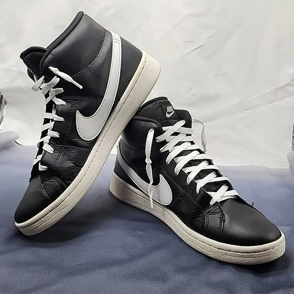 ●NIKE●STYLE : COURT ROYAL 2 MID SNEAKERS IN BLACK ⚫️ IN GUC MENS 11.5 ☆AWESOME☆