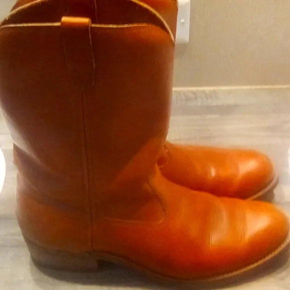 Nitrene Man Leather Cowboy Oil Resistant Regular fit y2k Western Boots Size 11