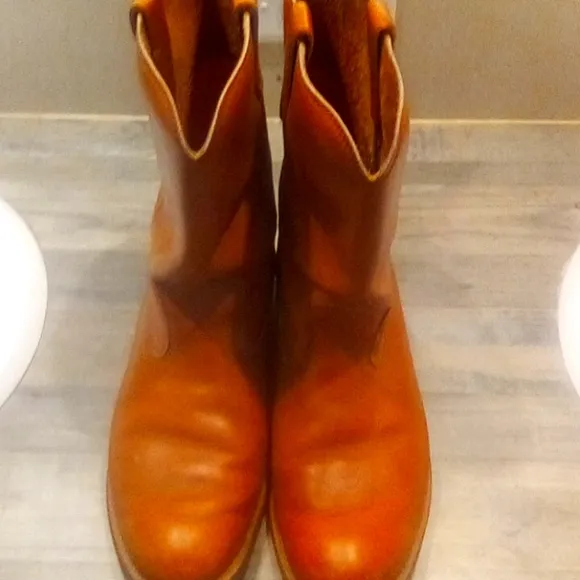 Nitrene Man Leather Cowboy Oil Resistant Regular fit y2k Western Boots Size 11