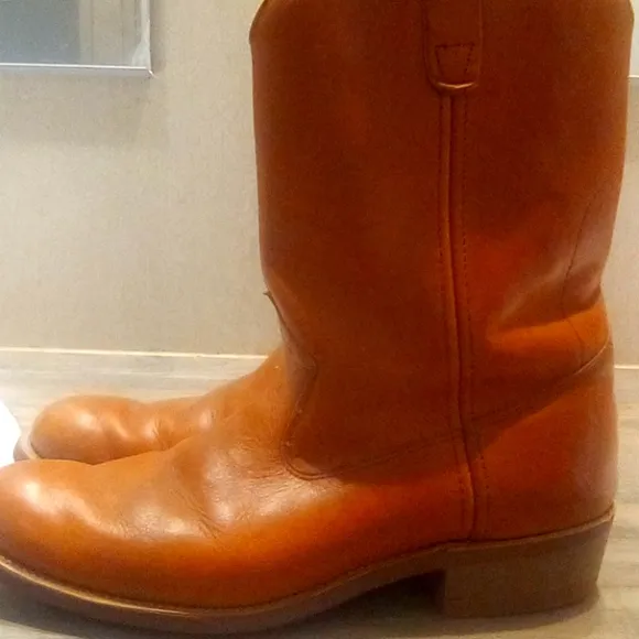 Nitrene Man Leather Cowboy Oil Resistant Regular fit y2k Western Boots Size 11