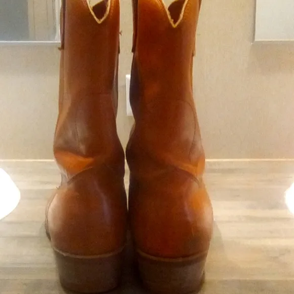Nitrene Man Leather Cowboy Oil Resistant Regular fit y2k Western Boots Size 11