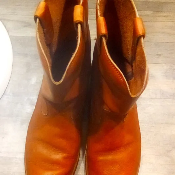 Nitrene Man Leather Cowboy Oil Resistant Regular fit y2k Western Boots Size 11