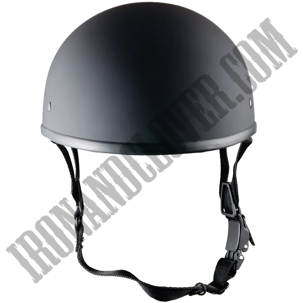No Peak Beanie Helmet in Flat Black