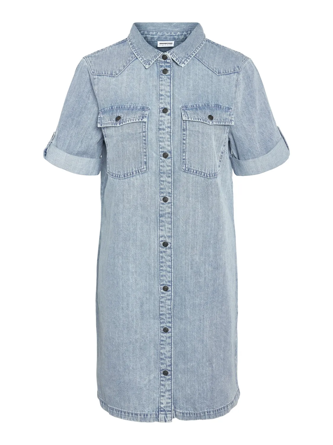 Noisy May Signe denim dress light blue