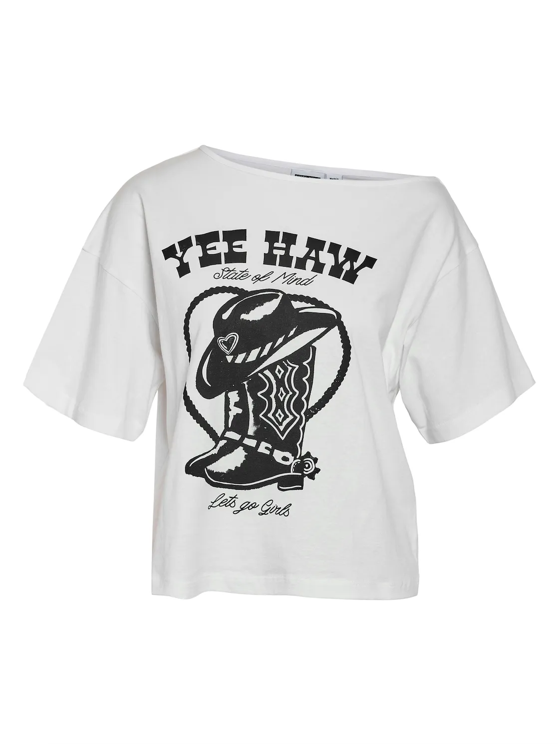 Noisy May Vilma off shoulder shirt yee haw