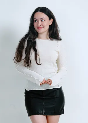 Nori Long Sleeve Top - Cream