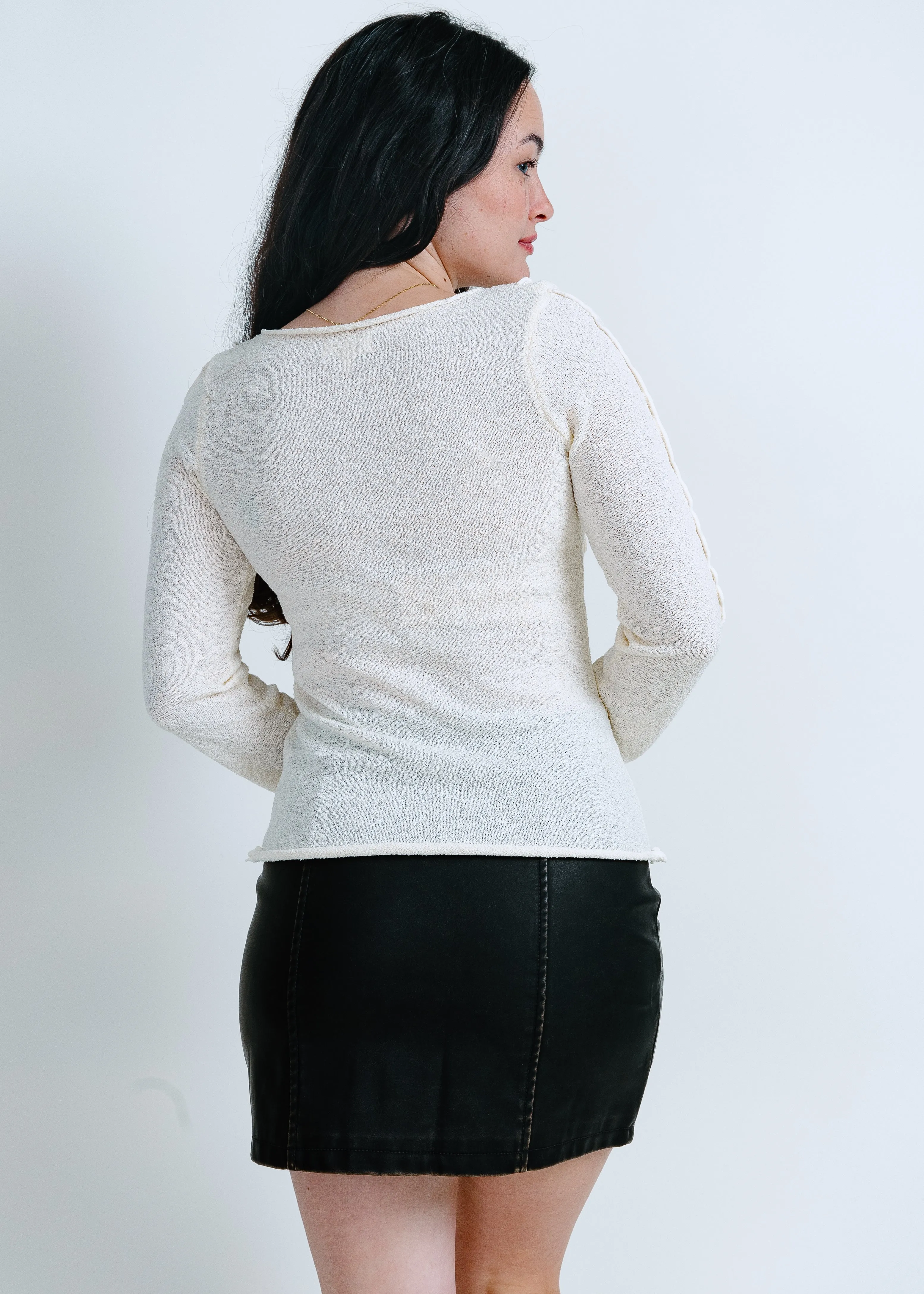 Nori Long Sleeve Top - Cream