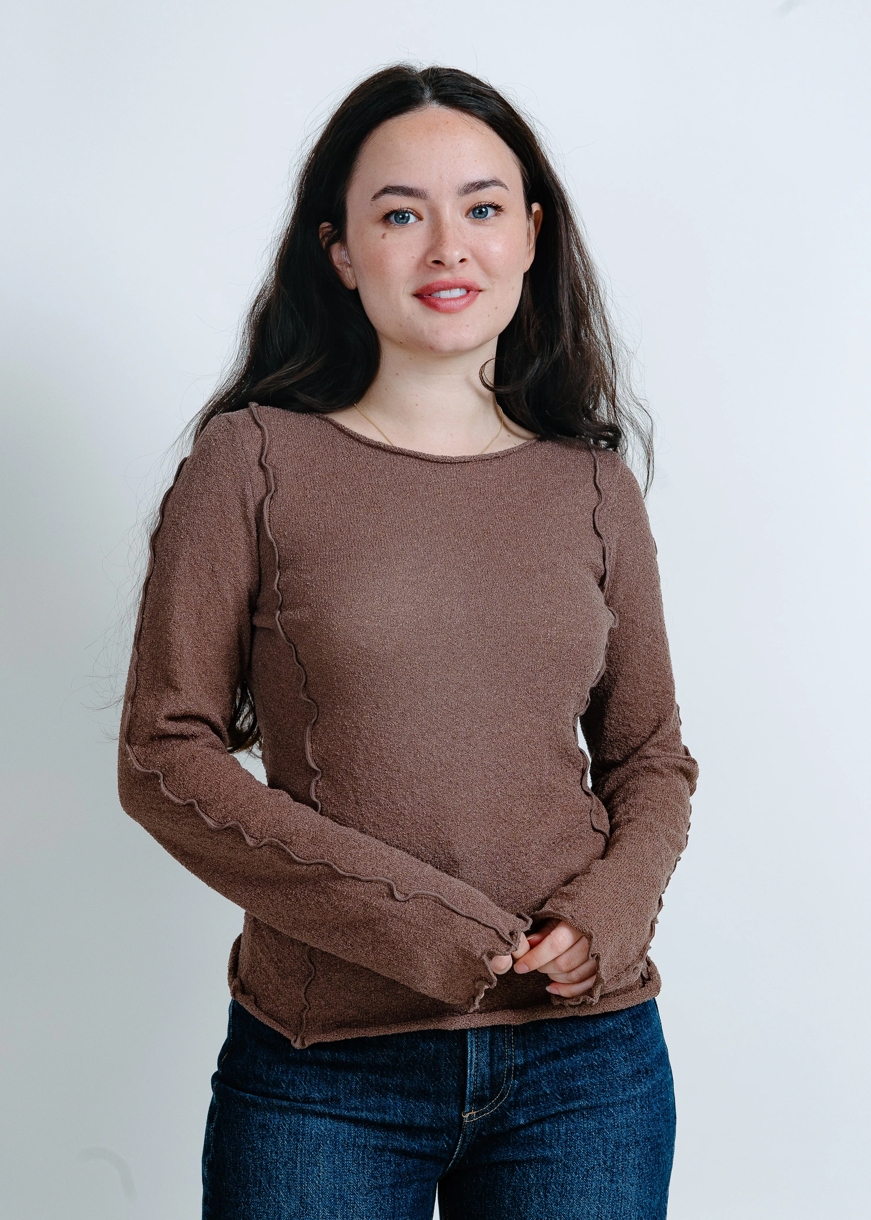 Nori Long Sleeve Top - Espresso