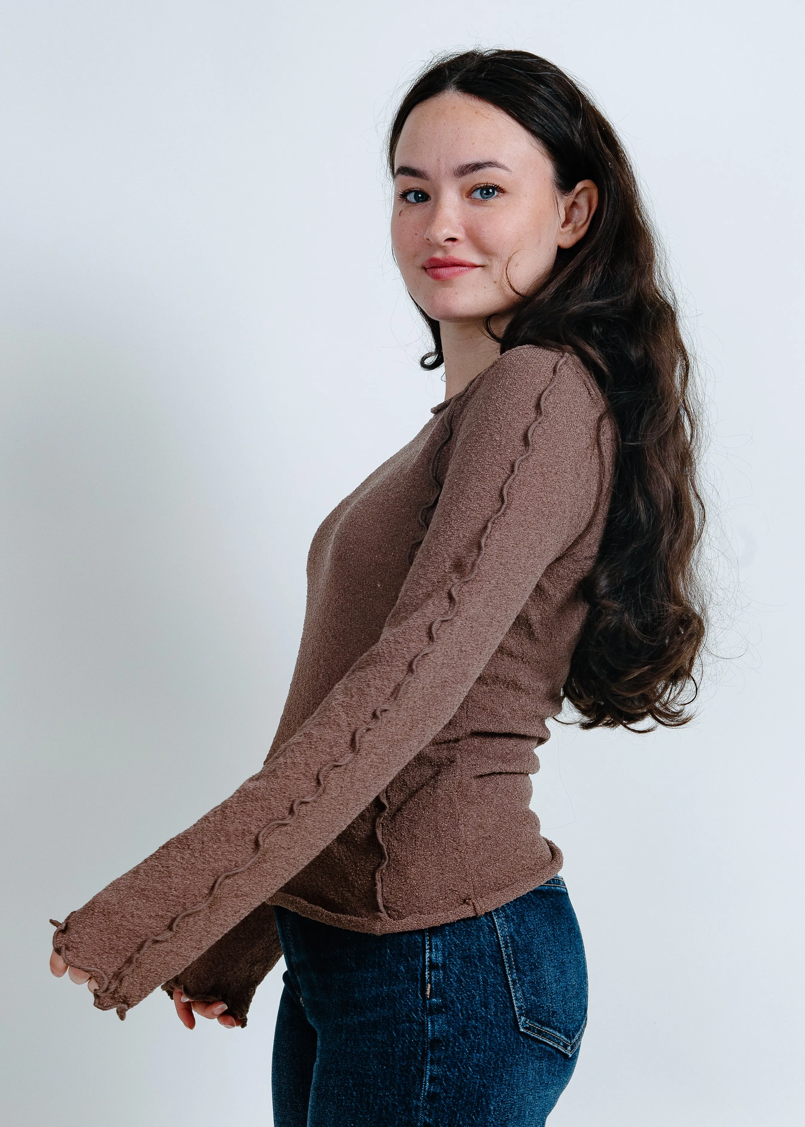 Nori Long Sleeve Top - Espresso