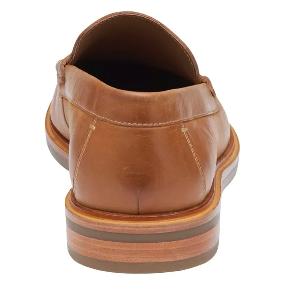 NWOB $175 Johnston &amp; Murphy Lyle Slip-on Penny Leather Loafers