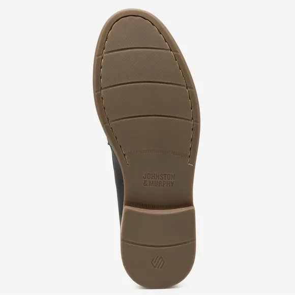 NWOB $175 Johnston &amp; Murphy Lyle Slip-on Penny Leather Loafers