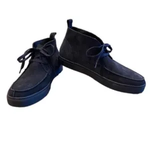 NWOB Men's Express Black Suede Lace-Up Boots Size 10