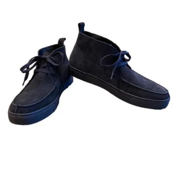 NWOB Men's Express Black Suede Lace-Up Boots Size 10