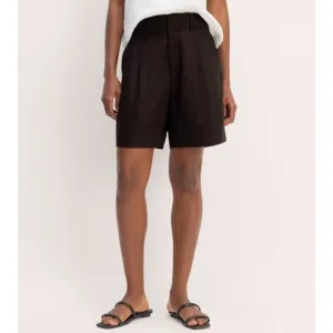 NWOT Everlane The Linen Way-High Drape Short In Black  Size 4