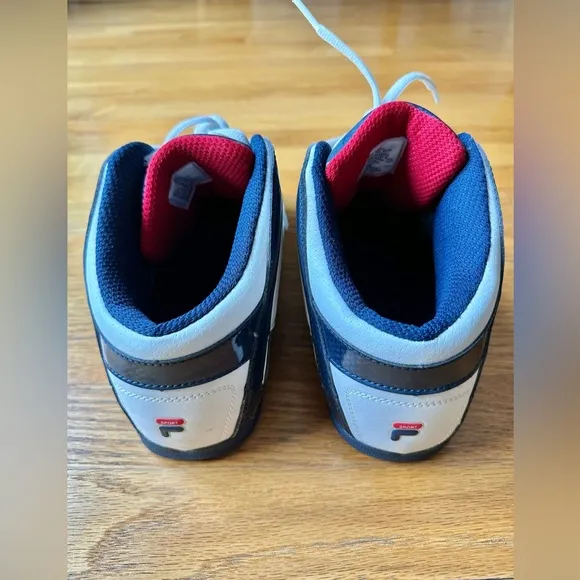 NWOT Fila Boys White and Blue Sneakers