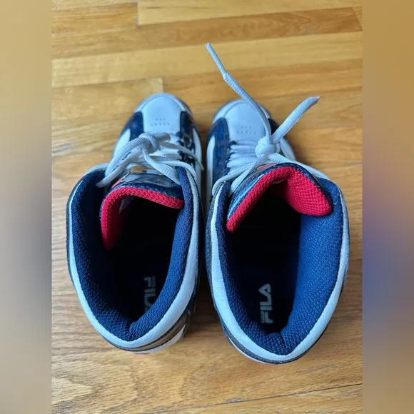 NWOT Fila Boys White and Blue Sneakers
