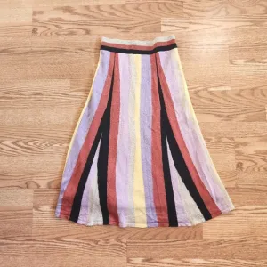 NWOT Laia/Anthropologie Shimmer Rainbow Skirt, Size XS
