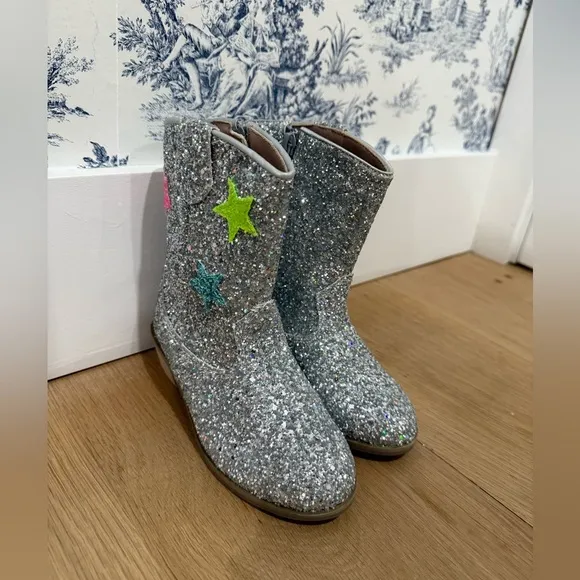 NWOT LOLA   THE BOYS HOLOGRAM STAR COWGIRL BOOTS