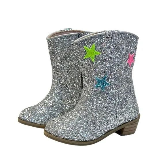 NWOT LOLA   THE BOYS HOLOGRAM STAR COWGIRL BOOTS