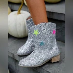 NWOT LOLA   THE BOYS HOLOGRAM STAR COWGIRL BOOTS