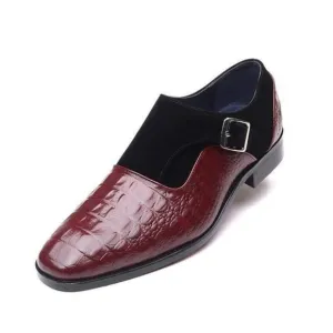 NWOT Men's faux leather and suede shoe