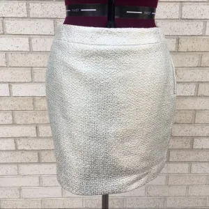 NWT Banana Republic Skirt Metallic Gold Sparkly Size 8