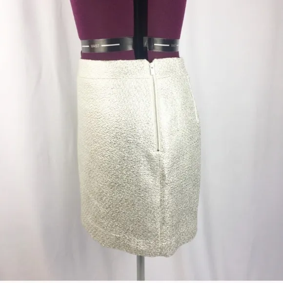 NWT Banana Republic Skirt Metallic Gold Sparkly Size 8