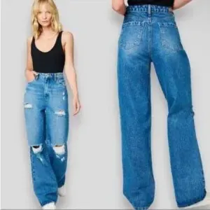 NWT BlankNYC Franklin Rib Cage Wide Leg Jeans Size 27