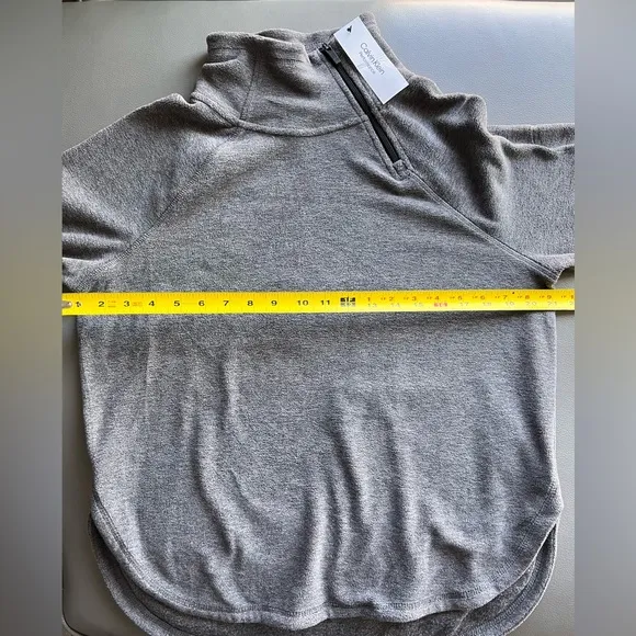 NWT Calvin Klein SWEATER Performance FLEECE Funnel Neck MEDIUM