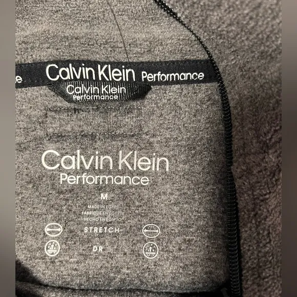 NWT Calvin Klein SWEATER Performance FLEECE Funnel Neck MEDIUM