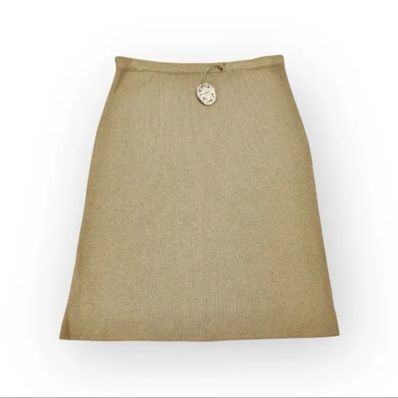 NWT Jennifer Tyler 100% Cashmere Knit Skirt Womens Large NWT A-Line Couture