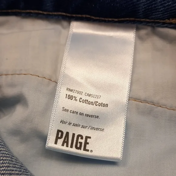 NWT, Paige Esma High Rise Denim Skirt in Aviana