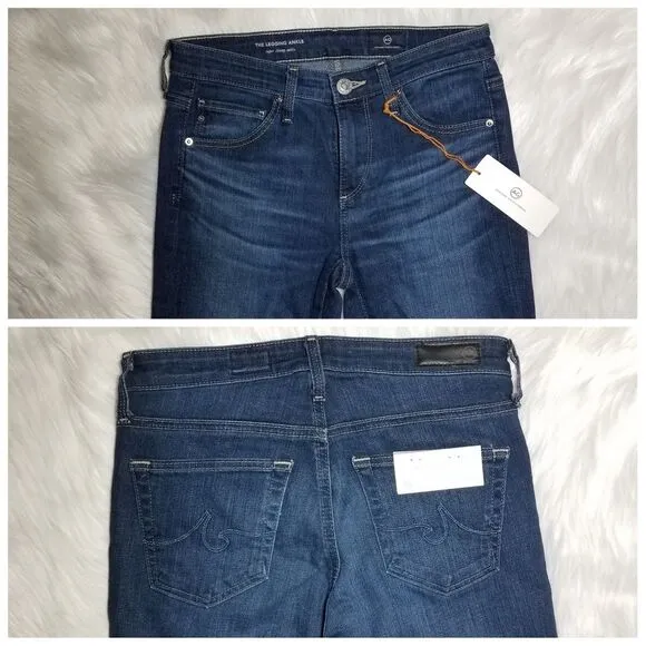 NWT|AG Adriano Goldschmied Super Skinny Blue Ankle Jeans, 24R
