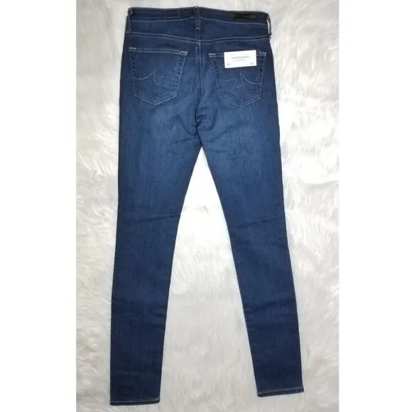 NWT|AG Adriano Goldschmied Super Skinny Blue Ankle Jeans, 24R