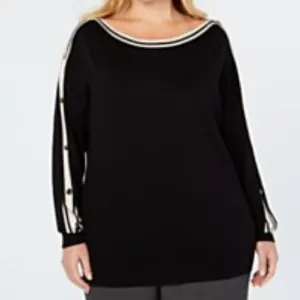NWT Charter Club trimmed sleeve sweater