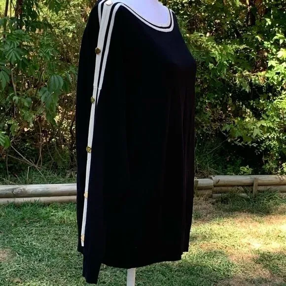 NWT Charter Club trimmed sleeve sweater