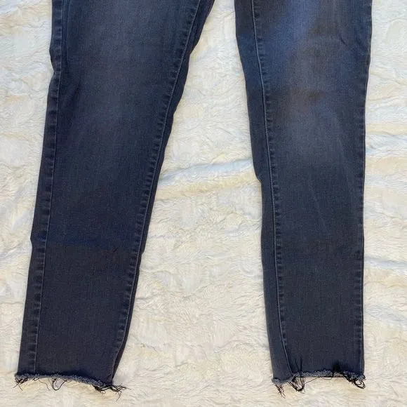 NYDJ Gray Alina Legging Frayed Hem Skinny Jean - Women’s 10