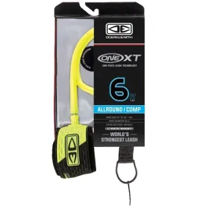 Ocean And Earth All Round Comp One-XT Leash - 6ft Yellow