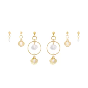 Ocean Earring Bundle  - Gold